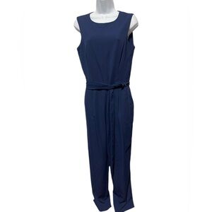 Antonio Melani NWT barbara crepe sleeveless jumpsuit deep cobalt size 8